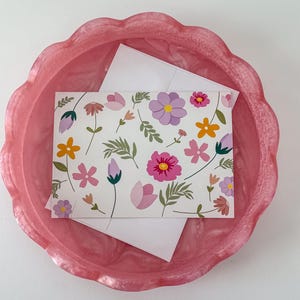 Floral Card | Blank Card | Greeting Card | Mothers Day | Valentines Day | Happy Birthday | Anniversary | Congratulations | Wedding | Bridal