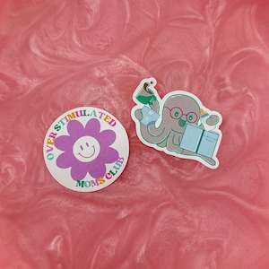 Collection pour mamans surstimulées | Stickers bouteille d'eau | Vinyle découpé imperméable | Cadeau personnalisé | Découpe