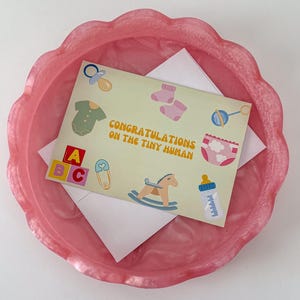 Baby Card | Congratulations | Tiny Human | Greeting Card | Gender Neutral | Baby Girl | Baby Boy | Baby Shower Card