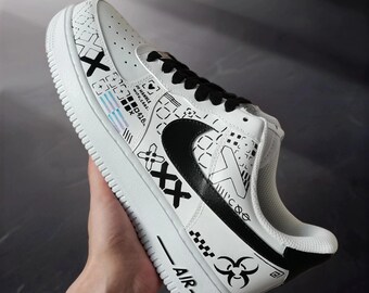 AF1 Customs/ Hand-painted Sneakers/ Unisex Shoes Printstream Art