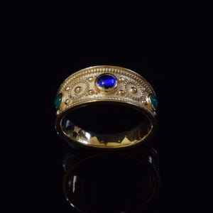 Sterling Silber Byzantinischer Ring: Schmuck im antiken griechischen Stil
