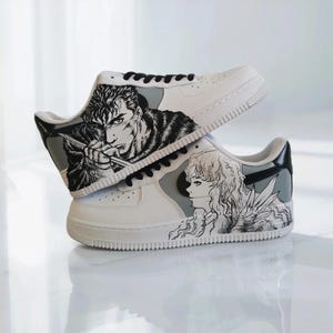 custom sneakers AF 1/ unisex shoe/ Dark Anime Art Custom AF1/ Custom Kicks/ casual shoe/ personalized gifts