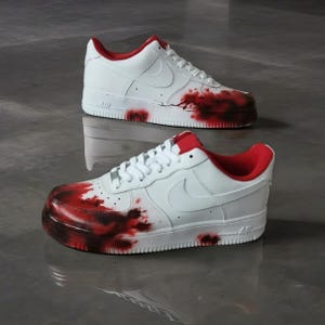 nike trainers blood