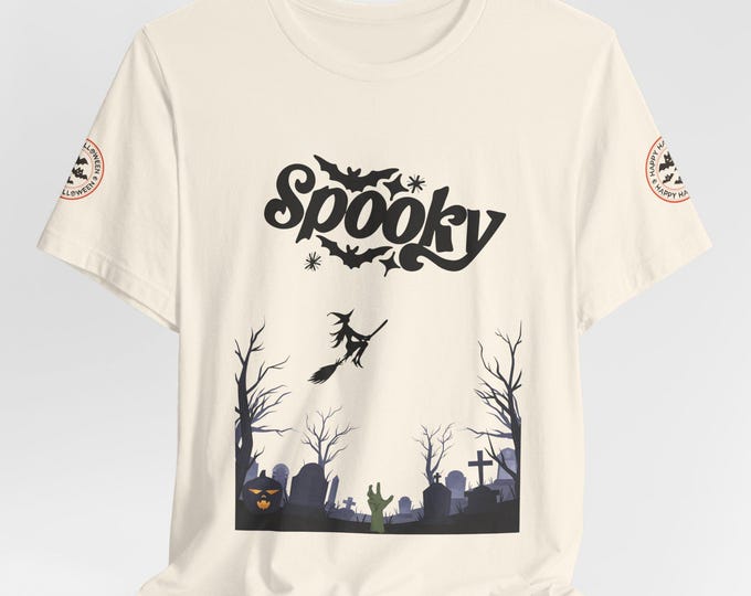 Spooky Halloween Graphic Tee: Unisex Cotton Jersey Fall Fashion