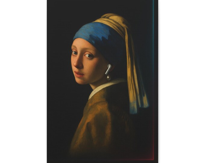 Girl With Pearl Earring Canvas Art: Modern Surreal Home Decor