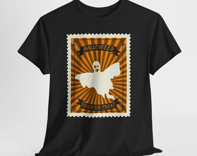 Halloween Ghost T-Shirt: Spooky Trick or Treat Costume, Unisex Cotton Tee