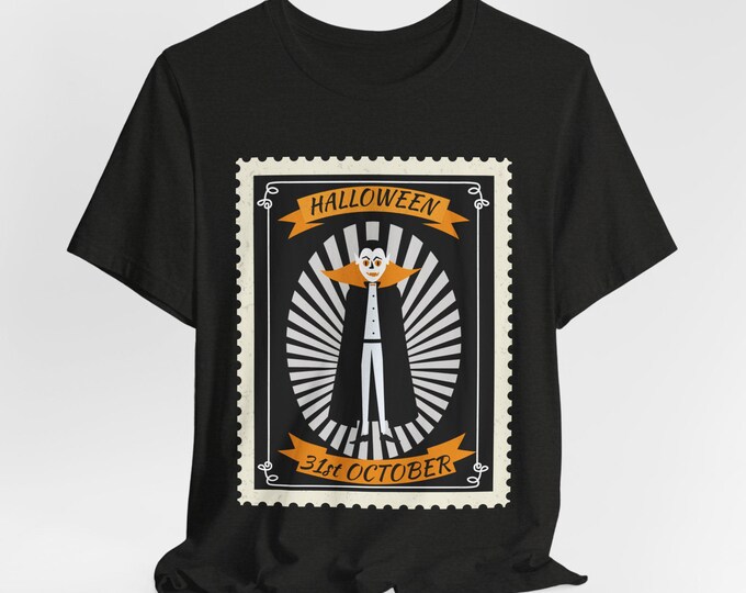 Spooky Halloween Unisex Tee: Pumpkin Graphic, Creepy Holiday Shirt