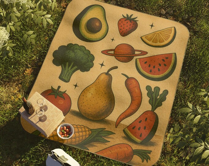 Floral Garden Picnic Blanket: Bohemian Outdoor Camping Blanket