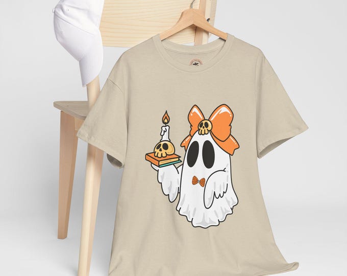 Spooky Ghost Halloween T-Shirt: Haunted Cotton Graphic Tee