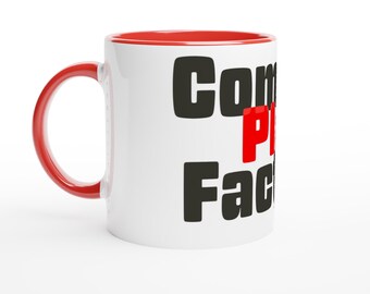 Common Play Factory White 11oz Ceramic Mug with Color Inside