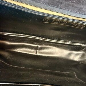 Vintage Bruno Magli Black Patent Leather Shoulder Bag – Made in Italy image 9