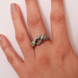 Double snake ring, Victorian snake ring,  in Sterling Silver made in NYC