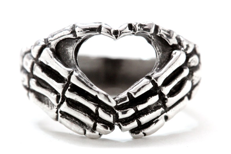 Silver Skeleton ring made in NYC image 1