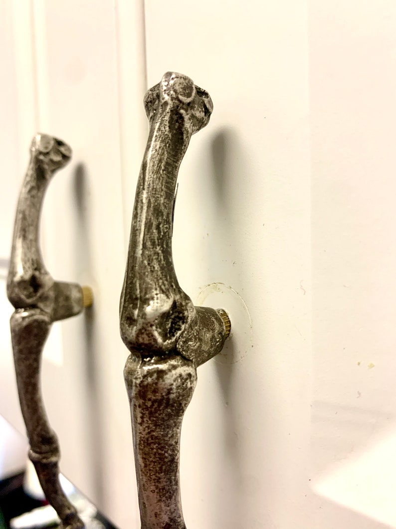 Skeleton Drawers Skeleton Middle Finger Drawer Pull Cabinet Knob Silver Ox Metal Made in ...