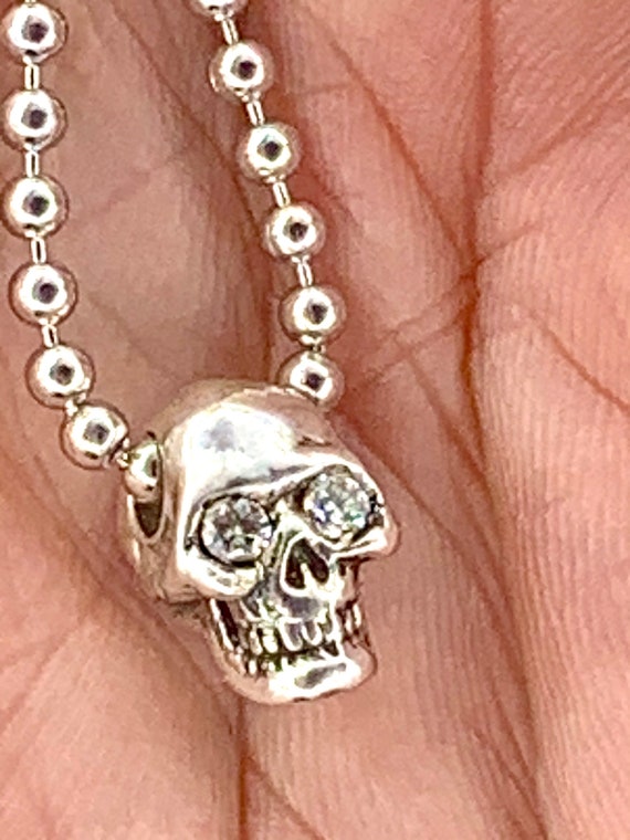 Diamond Skull Necklace — Iz&Co.