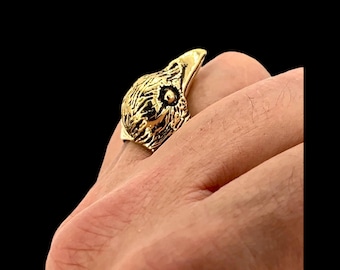 Raven Ring in Bronze Bird Jewelry by Blue Bayer Design NYC