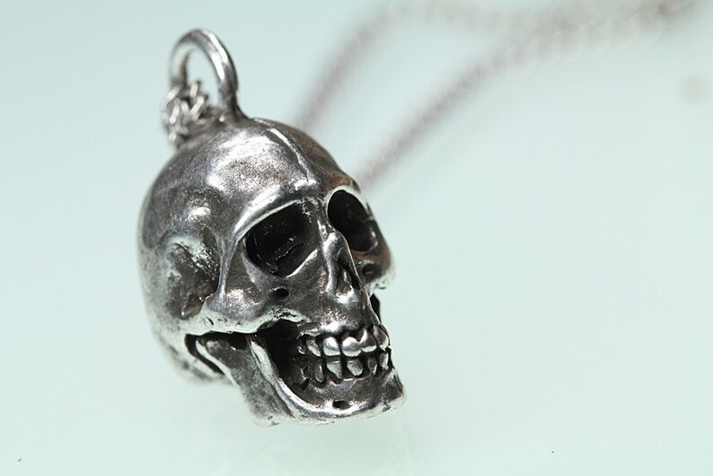 Skull Necklace Made in NYC imagem 3