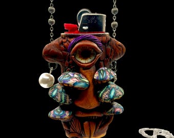 Lighter cover necklace made in NYC