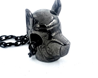 The Puppy Mask Necklace  made in NYC