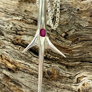 Devil Tree Thorn Necklace Made in NYC Sterling Silver