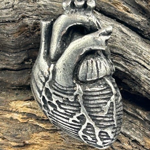 Anatomical Heart Necklace Made in NYC buy online image 1