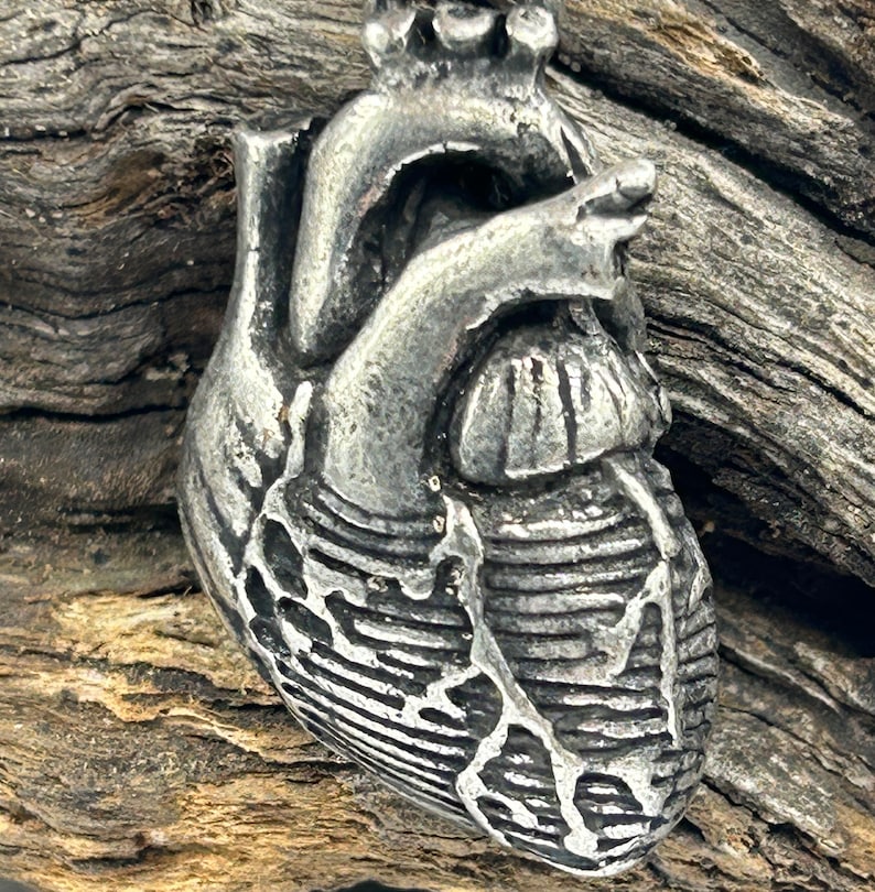 Anatomical Heart Necklace Made in NYC buy online image 1