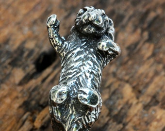 ONE Single Otter a holding hand out not the set mind you Sterling silver Blue Bayer Design NYC