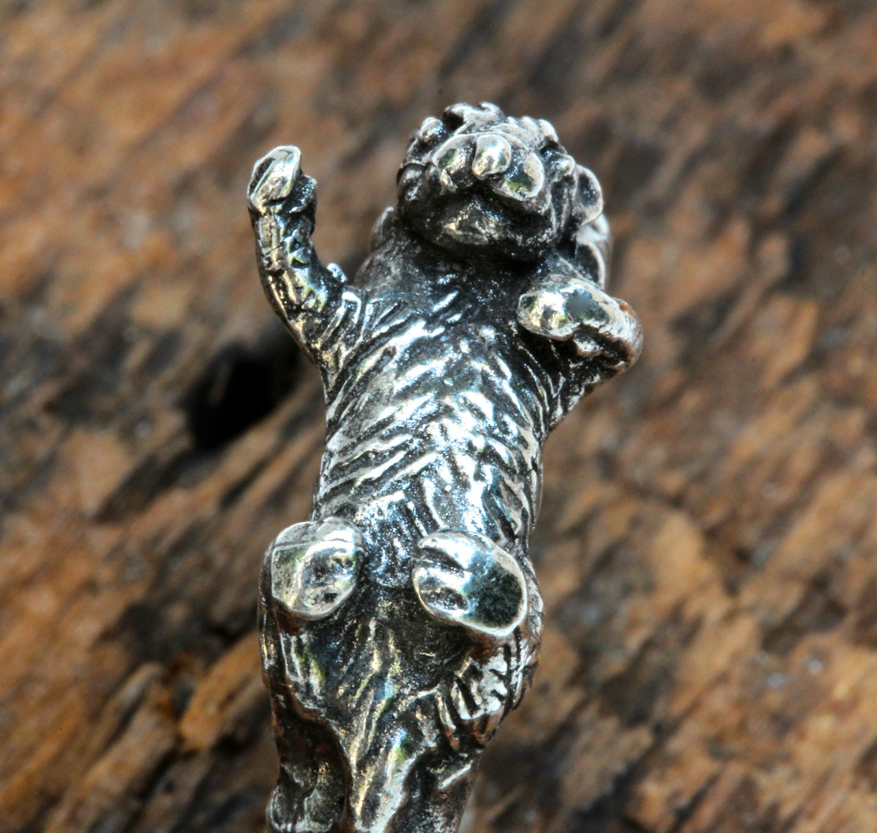 ONE Single Otter a holding hand out not the set mind you Sterling silver Blue Bayer Design NYC