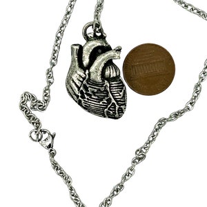Anatomical Heart Necklace Made in NYC buy online image 5