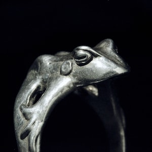 Mature content The Frog Prince Ring Sterling silver Blue Bayer Design NYC