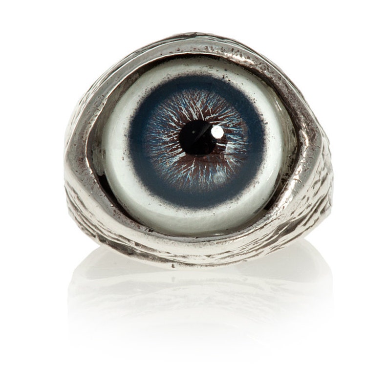 Evil Eye Ring Sized Sterling Silver Eye Ring made in NYC Etsy