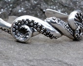 Octopus Tentacle Bracelet, Octopus cuff,   .925 sterling made in NYC Blue Bayer Design