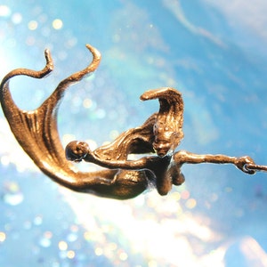 Mermaid Necklace, Bronze Made in NYC image 1