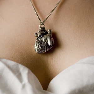 Anatomical Heart Necklace Made in NYC buy online image 2