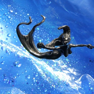 Colar Sereia, bronze, preto oxidado, Fabricado em NYC, Blue Bayer Design