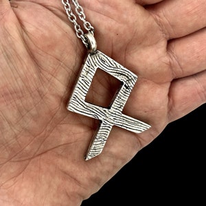 Othala Viking Rune big rune necklace made in NYC image 1
