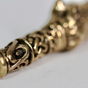 Viking Wolf Cigarette Holder cast in solid bronze made in NYC image 5
