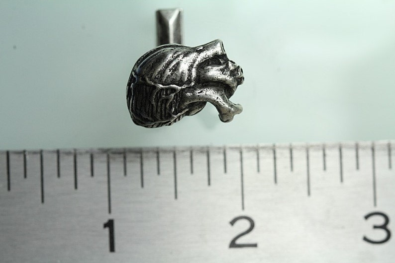 Anatomical Heart Cuff Links Cast Metal in Antiqued Silver Made in NYC image 5