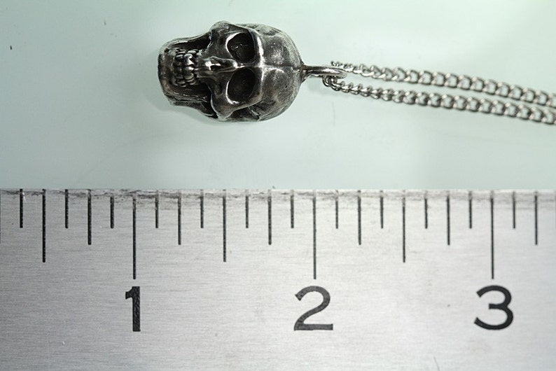 Skull Necklace Made in NYC imagem 5