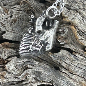 Anatomical Heart Necklace Made in NYC buy online image 8