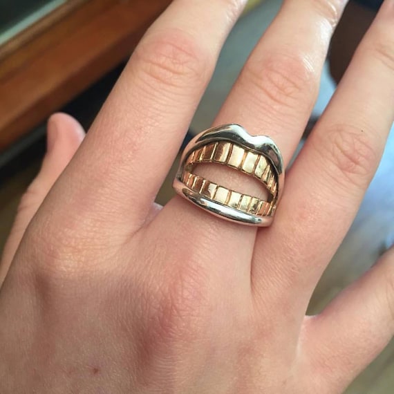 Tooth ring sale etsy