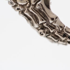 Sterling Silver Skeleton Hands necklace Blue Bayer Design NYC image 3