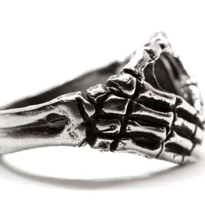 Silver Skeleton ring made in NYC image 2