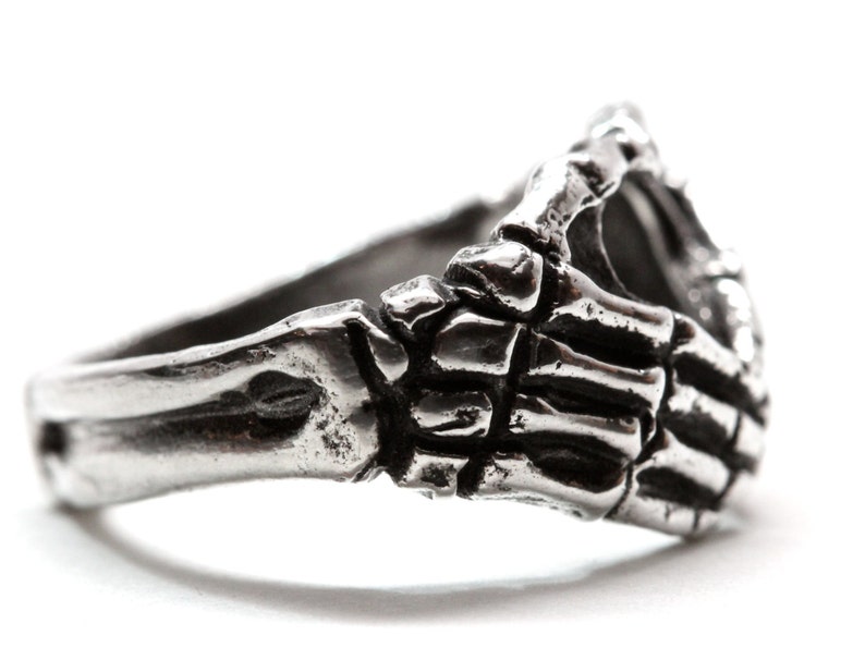 Silver Skeleton ring made in NYC image 2