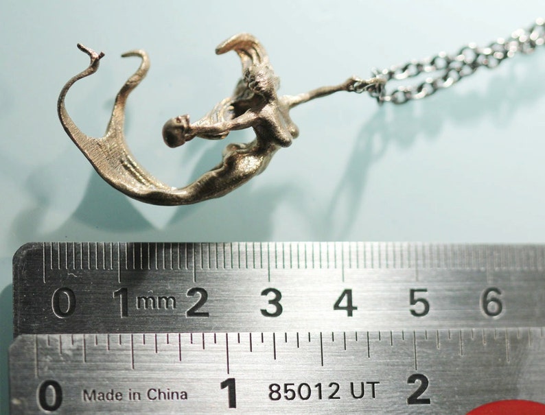 Mermaid Necklace, Bronze Made in NYC image 5