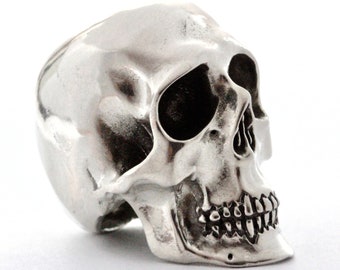 Medium metal skull made in NYC