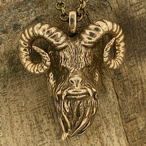 Bantha Necklace in oxidized yellow bronze made in NYC