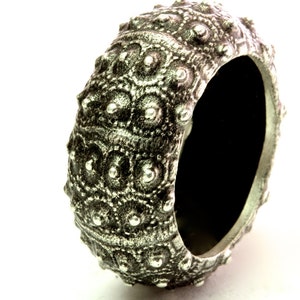 Sea Urchin Ring .925 sterling made in NYC Blue Bayer Design