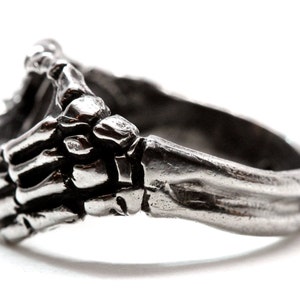 Silver Skeleton ring made in NYC image 4