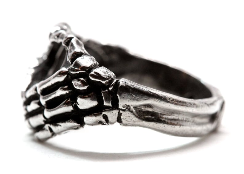 Silver Skeleton ring made in NYC image 4